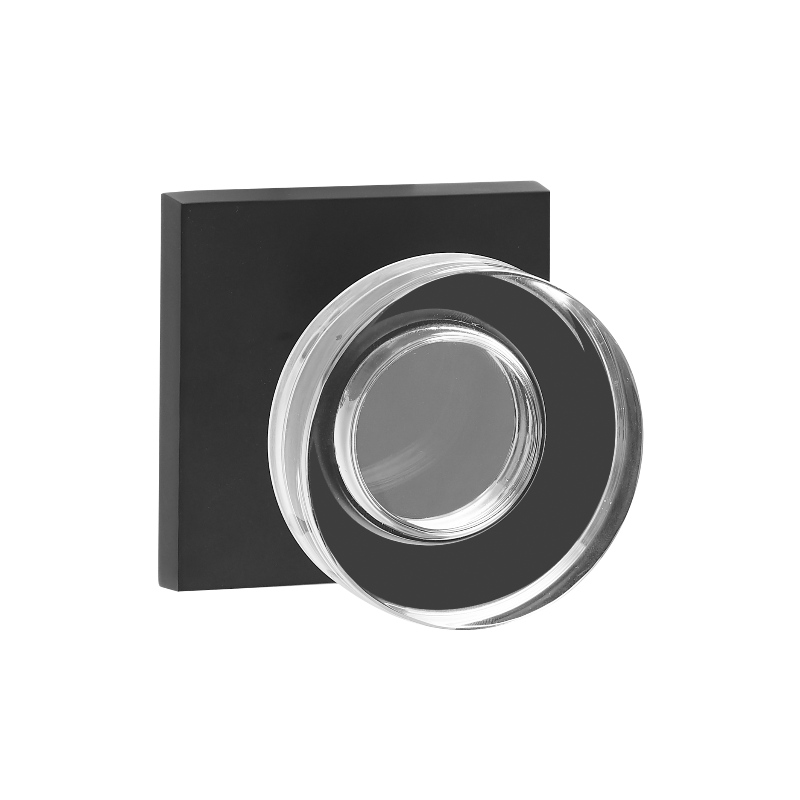 S2601 Modern Disc Shape Crystal Door Botão, Passagem Conjunto, Lugar Alta Porta Sem Chave Sem Chave